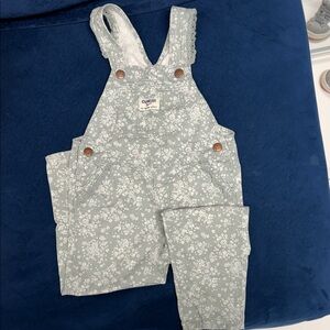OshKosh B'gosh Blue Floral Overalls